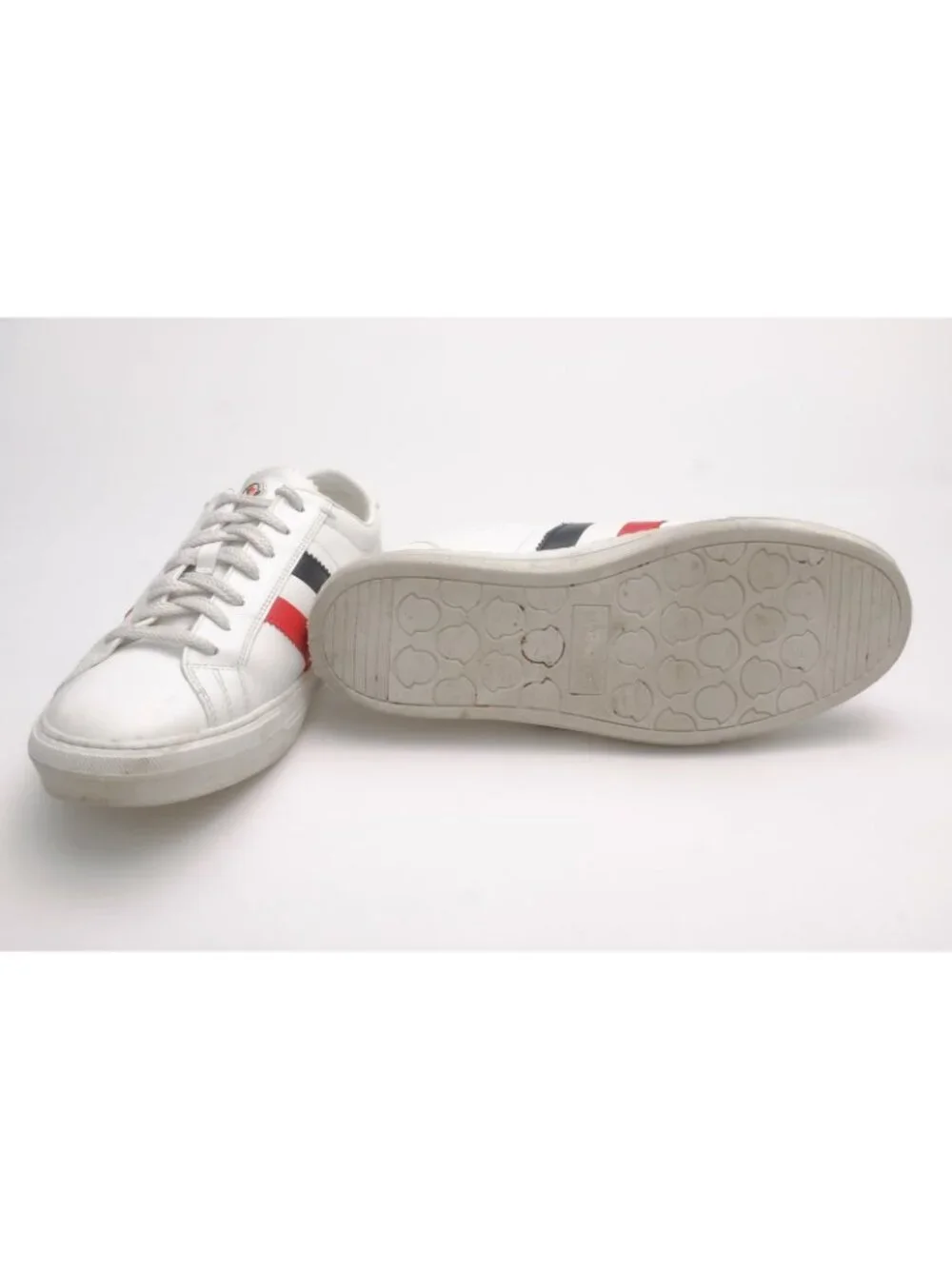 Moncler Sneakers Low Cut Leather White 70 New Monaco Sneaker